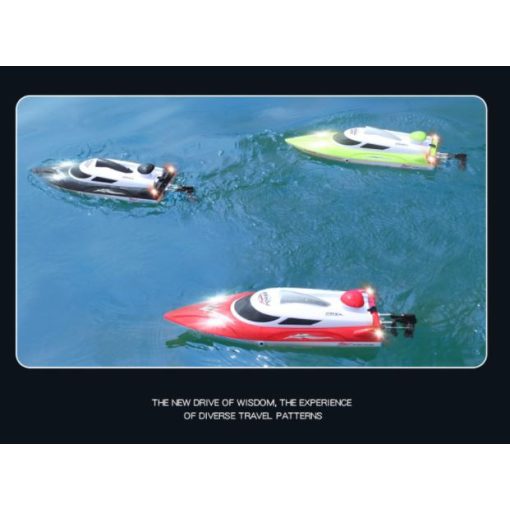 Távirányítós versenyhajó, 200 m hatótávval