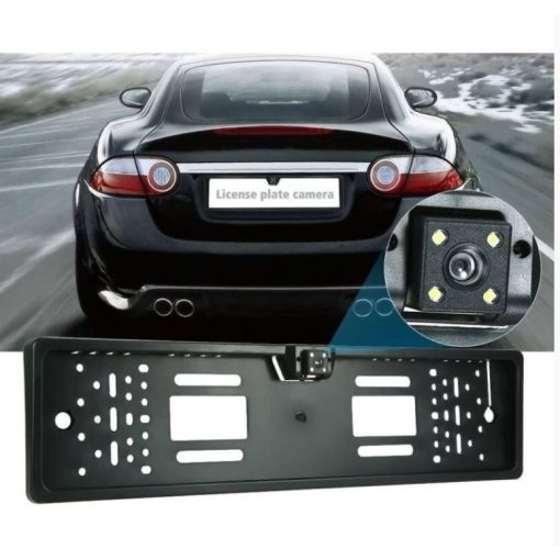 Rendszámtábla keret beépített kamerával
