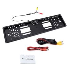 Rendszámtábla keret beépített kamerával