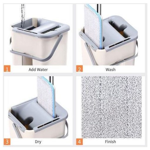 Felmosó vödörrel bézs - Tegye könnyebbé a takarítást!