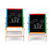 Állítható Magasságú Gyermek Rajztábla - Kétoldalú Mágneses Fa Tábla