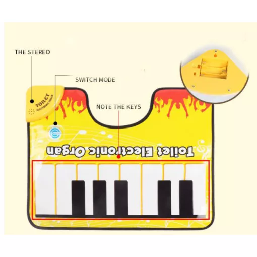 Interaktív zongorás szönyeg wcbe