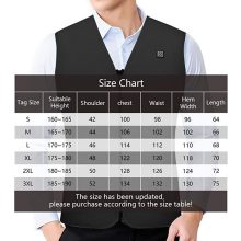 Amaz Lux Fekete unisex fűthető mellény EU/M