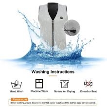 Amaz Lux fehér unisex fűthető mellény EU/XL