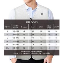 Amaz Lux fehér unisex fűthető mellény EU/XL