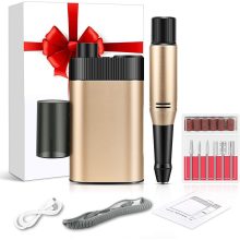 Openuye műköröm csiszológép, körömreszelő vezetéknélküli arany szín