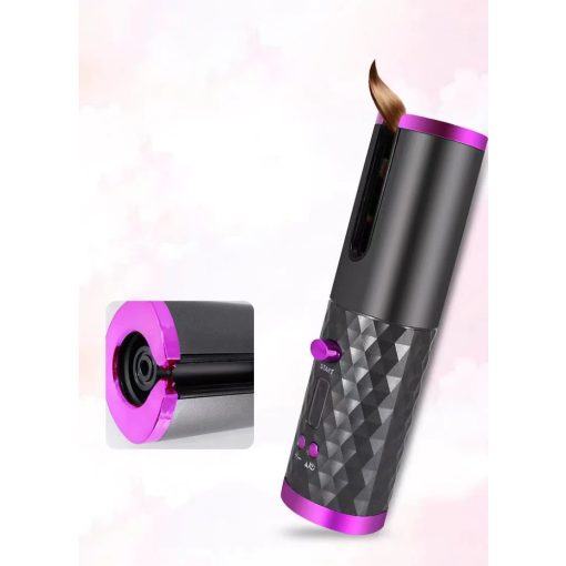 Vezeték nélküli kerámia hajcsavaró, automata,állítható hőmérséklet 150-200C