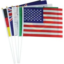 32 darabos nemzetközi kézi zászló szett – 32 ország mini zászlói