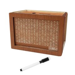 Fa pénzgyűjtő doboz