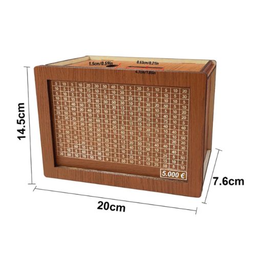 Fa pénzgyűjtő doboz