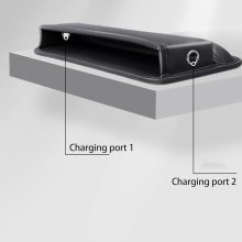 Autós ülésrés kitöltő és tárolódoboz – fekete színű PU bőr