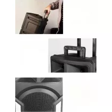 EchoeVibe neversleep 12 colos bluetooth-os gurulós parti hangszoró, mikrofonnal