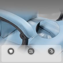 Dowinx Vezetői szék, kék - Lábtartóval, állítható derék- és fejtámasszal