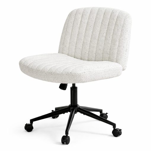 Dowinx széles ülőfelületű állítható forgószék, fehér