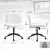   Dowinx széles ülőfelületű állítható forgószék, fehér