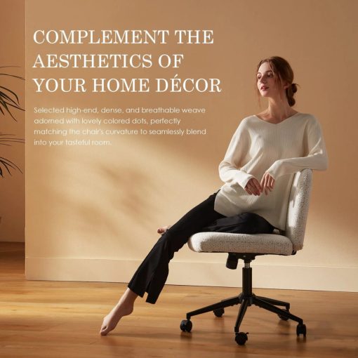 Dowinx széles ülőfelületű állítható forgószék, fehér