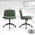   Dowinx széles ülőfelületű állítható forgószék, sötét zöld