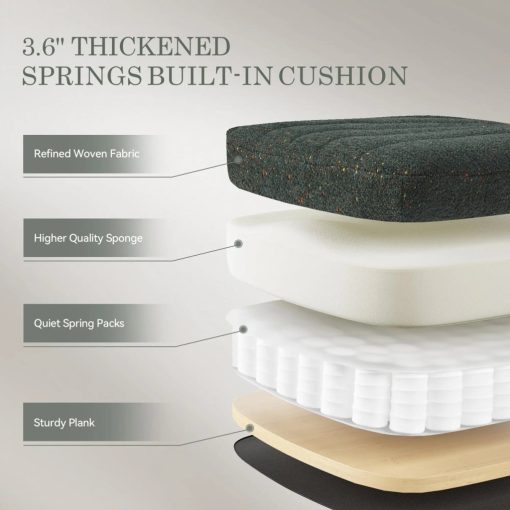 Dowinx széles ülőfelületű állítható forgószék, sötét zöld