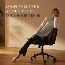 Dowinx széles ülőfelületű állítható forgószék, fekete