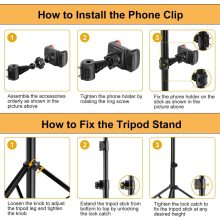 Hakutatz állványos szelfi lámpa 10" colos távirányítóval
