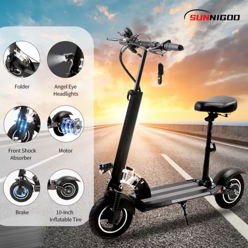 BigSpeed Elektromos roller 45km/h összecsukható,levehető nyereggel,index 35-45km - HITEL NINCS!!!