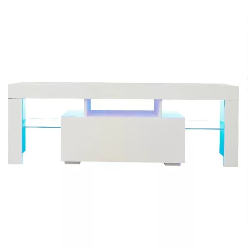 Homeland V1 tv tartó állvány - asztal beépített LED világítással