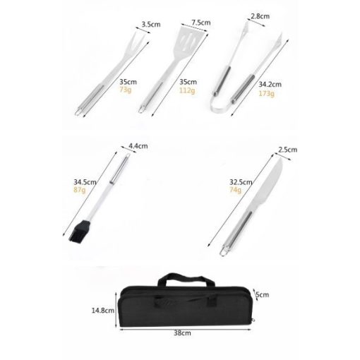 Bdown BBQ kerti sütőkészlet szett 6 részes