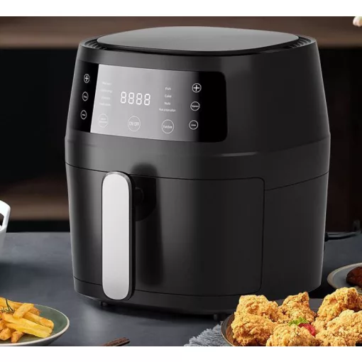 8 Literes, Extra Nagy AirFryer, légkeveréses sütő - Süss Te is egészségesen!