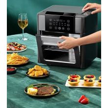 NewLine XXL 12 Literes Digitális kijelzős légkeveréses sütő szürke