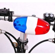 Kerékpár sziréna, lámpa (6 fénymód, 4 hangmód)