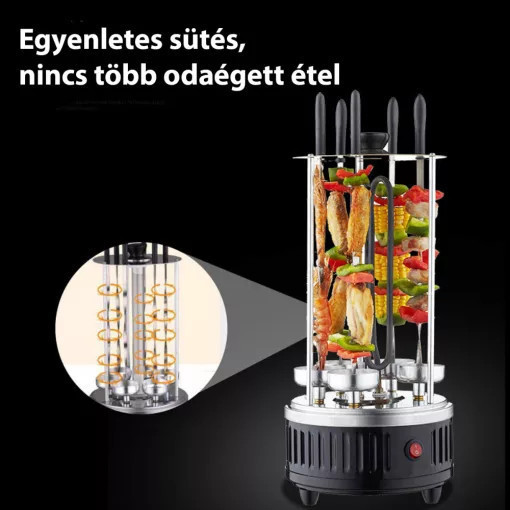 Függőleges grill, Kompakt és hordozható - Add Te a legjobb Grillpartyt!
