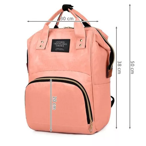 Rózsaszín living traveling táska