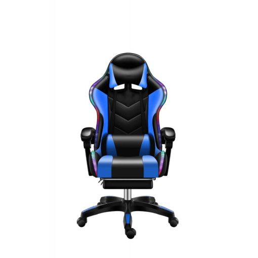 Likeregal 920 LED gamer szék lábtartóval kék