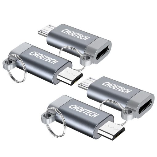 Choetech PD-2CMGY kulcstartós TYPE-C -> micro USB átalakító