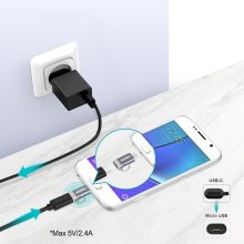 Choetech PD-2CMGY kulcstartós TYPE-C -> micro USB átalakító