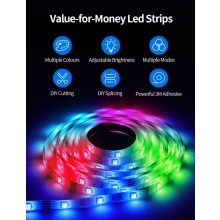 Teckin 5M LEDszalag, RGB - Hangulatos fények minden nap!