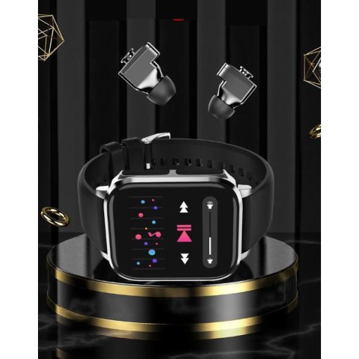 T22 fekete okosóra beépített Bluetooth fülhallgatóval