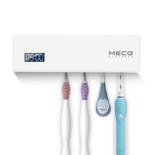 MECO Eleverde fogkefe sterilizáló UV Touch White 4 fogkefehely - Szájhigiéniás körülmények megőrzéséhez!