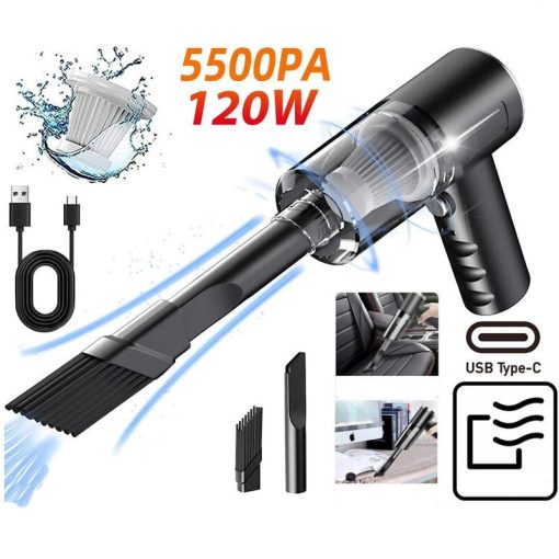 3 az 1- ben vezeték nélküli porszívó otthoni és autós használatra 120W