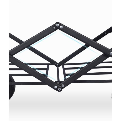 Összecsukható kézi kocsi bézs,5 colos kerékkel