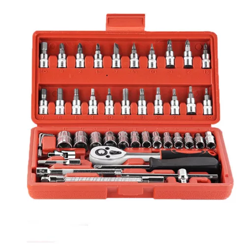 46 darabos szerszámkészlet