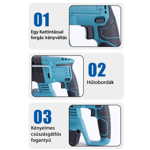 HammerDrill Professionalis 24V-os akkumlátoros ütvefúrógép