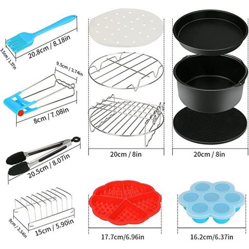 12 részes tartozék csomag forrólevegős sütőkhöz