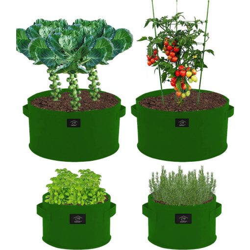 Laxllent Textil virágcserép 2 nagy 2 kicsi zöld