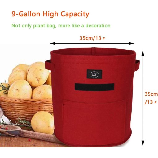 Laxllent Textil virágcserép 2 nagy 2 kicsi zöld