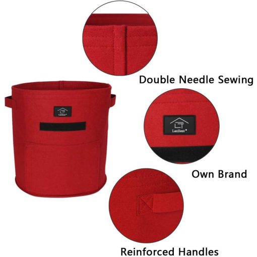 Laxllent Textil virágcserép 2 nagy 2 kicsi zöld