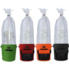   Laxllent Textil virágcserép 4db kevert szín + növényvédő háló