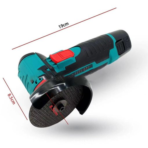 PowerGrind Akkumlátoros sarokcsiszoló 12 V-os 75 mm 2db akkumlátorral