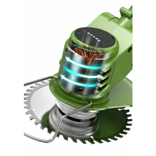 PureCut akkumulátoros fükasza 48V 2db akkumulátorral