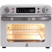 Abossk Air (25L) 1700W Digitális kijelzős légkeveréses sütő forgónyárssal - fehér